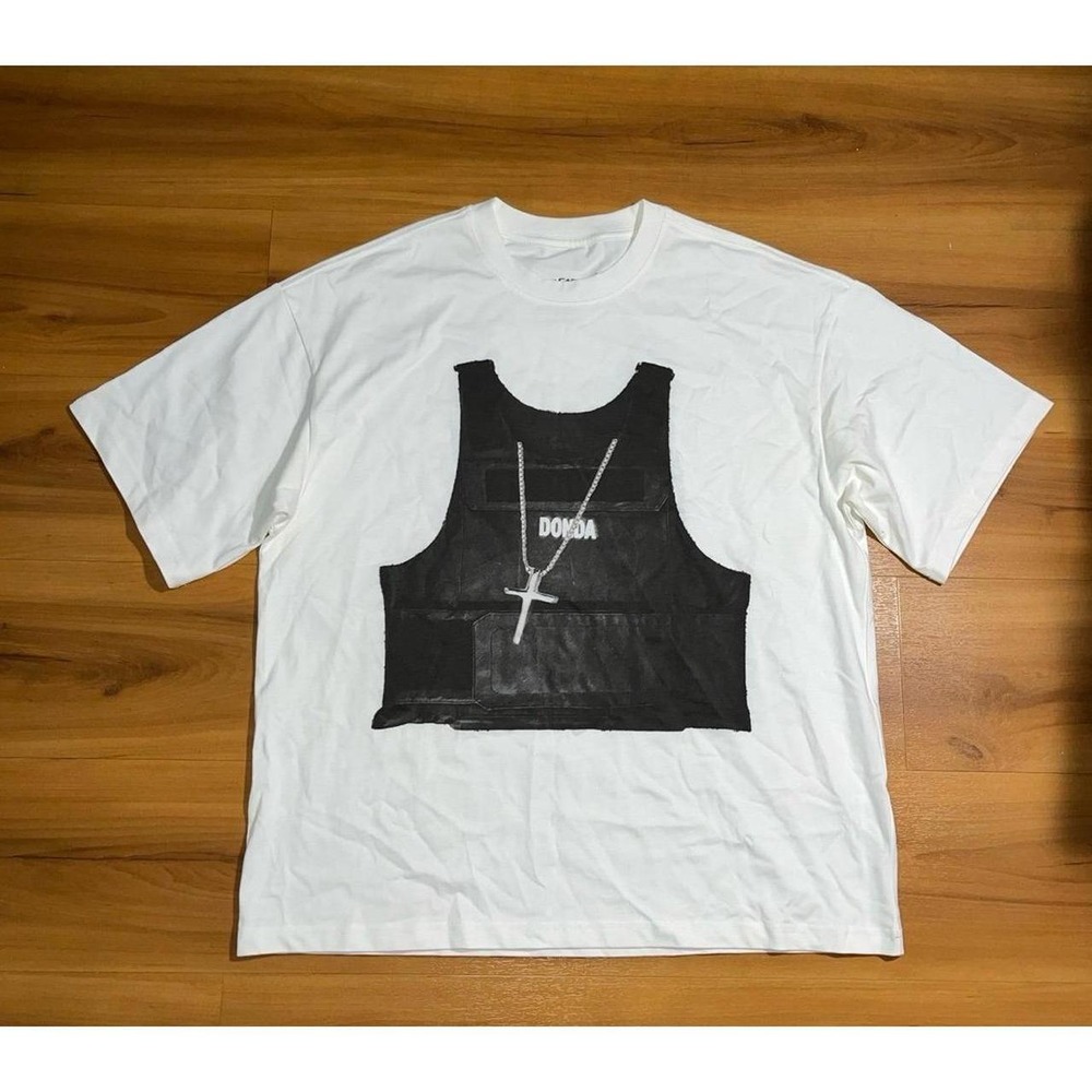 Justin Cartier "Donda" Bulletproof Vest Listening Party Oversized T-Shirt